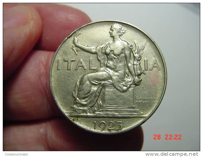 2027  ITALIA  ITALY  BVONO DA 1 LIRE    YEAR  1923    OTHERS IN MY STORE - 1900-1946 : Victor Emmanuel III & Umberto II