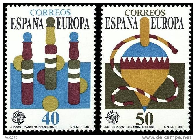 ESPAÑA 1989 - EUROPA CEPT - Edifil Nº 3008-3009 - Yvert 2620-2621 - 1989