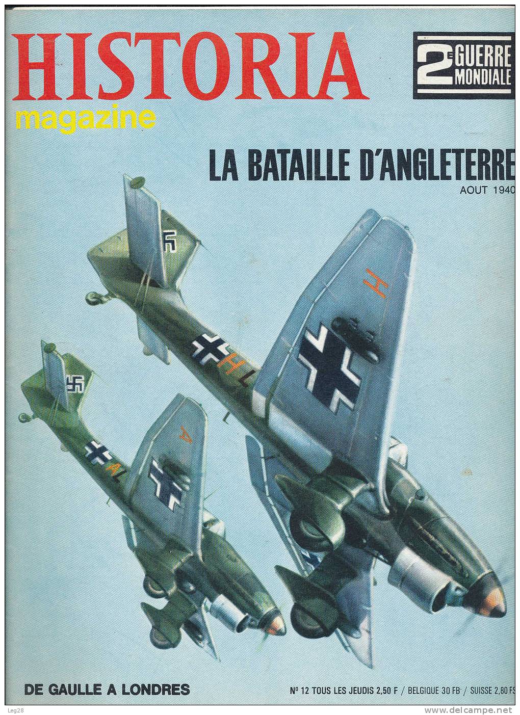 HISTORIA  MAGAZINE  N° 12 - Französisch