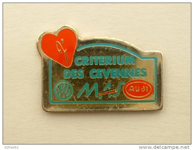 PIN´S AUDI VW  - CRITERIUM DES CEVENNES MAS - Audi