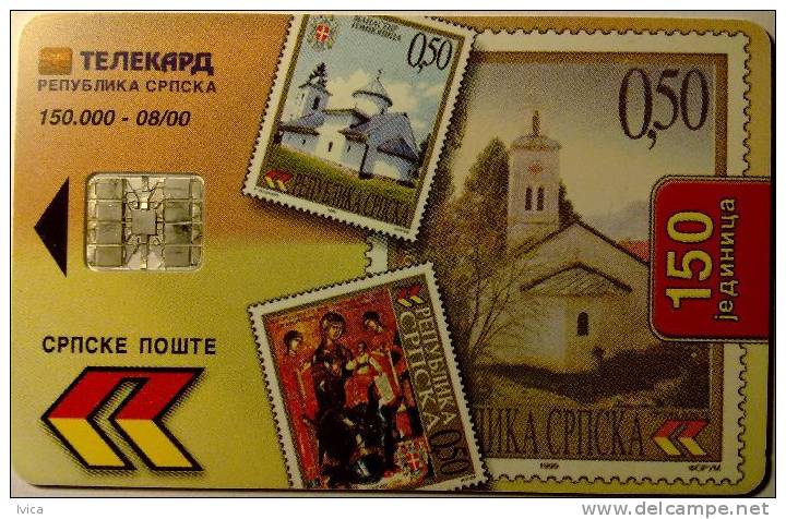 REPUBLIC OF SRPSKA - Stamps - 150 Units - 150.000 - 08/00 - Bosnia
