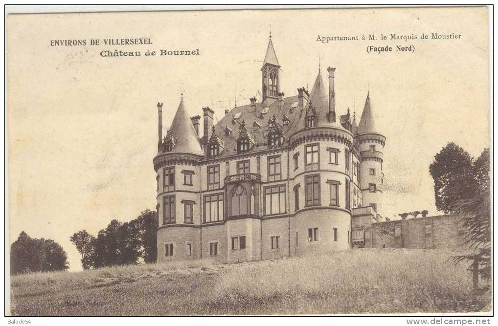 CPA - Environs De VILLERSEXEL - Château De Bournel - Facade Nord - Appartenant à M. Le Marquis De Moustier - Autres & Non Classés