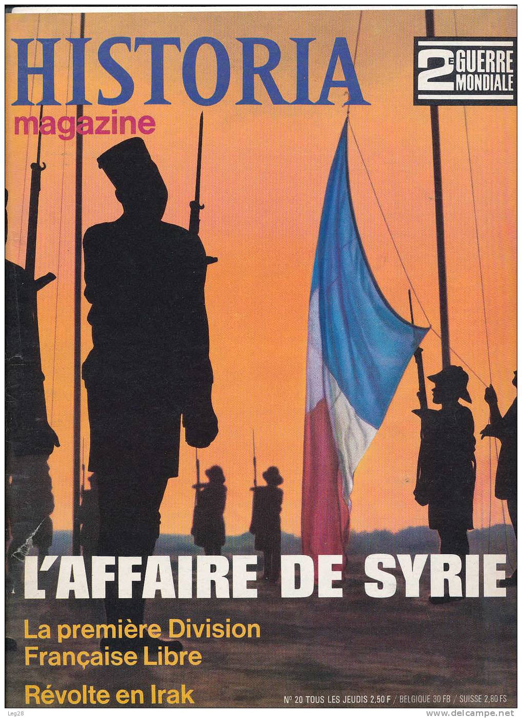 HISTORIA  MAGAZINE  N° 20 - Français
