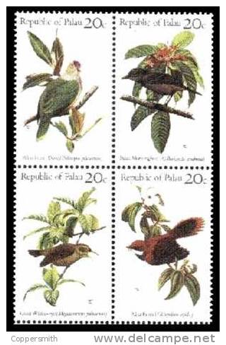 (001 T) Palau   Birds / Oiseaux / Vögel / Vogels  ** / Mnh  Michel 5-8 - Palau