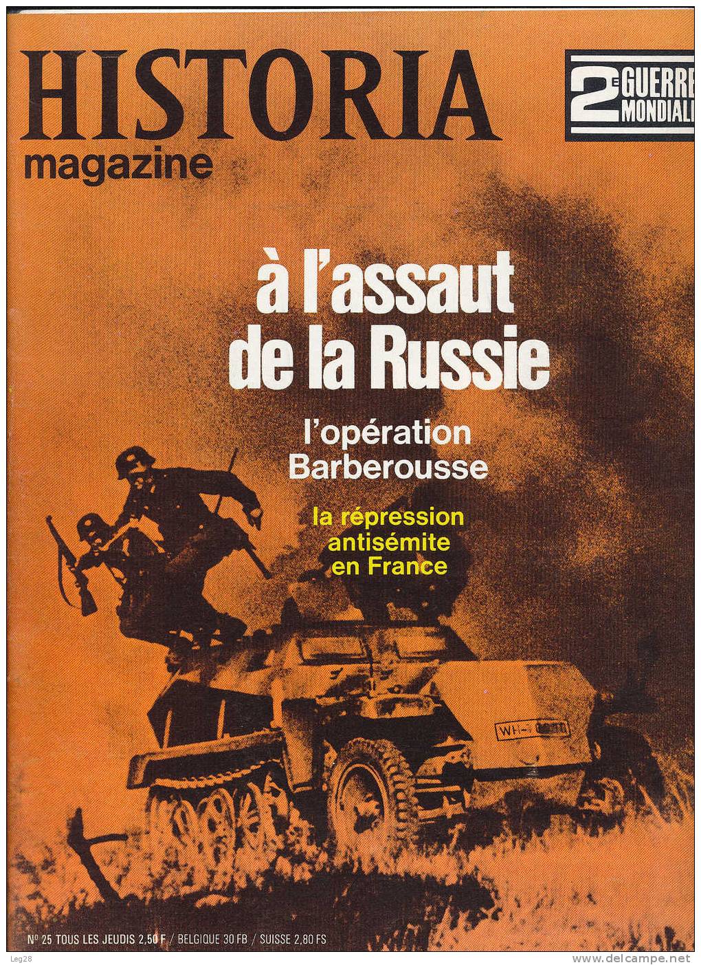 HISTORIA  MAGAZINE  N° 25 - Francese