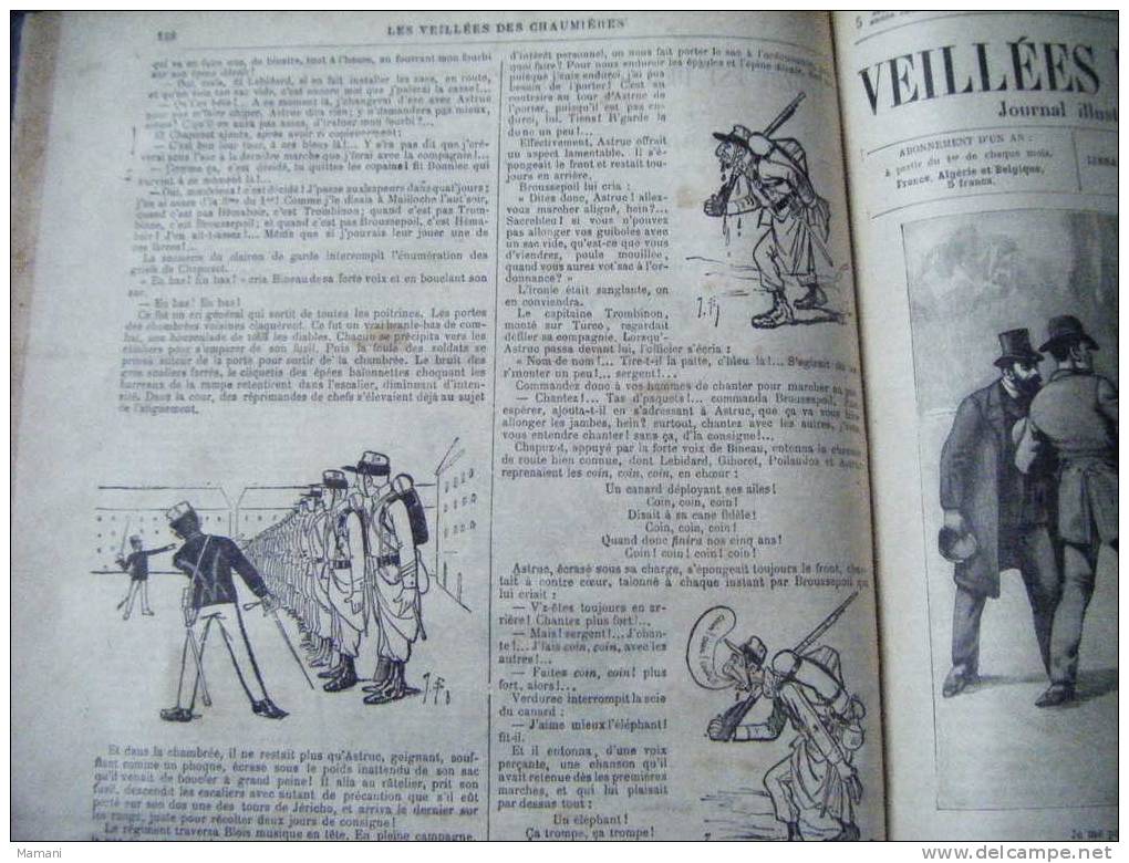 14 Eme 1890 A 1894--les Veilles Des Chaumieres- Chapuzot Est De La Classe Par Drault-illustrateur Vulliemin- - 1801-1900