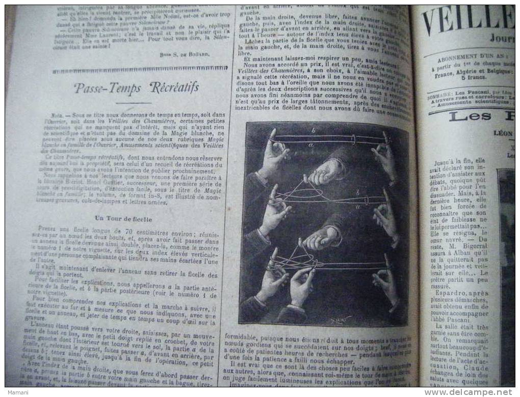 17eme 1893 A 1894--les Veilles Des Chaumieres Terrible Epreuve Par Coppin-jouets Brises Par D´anjou-jose Maria Souvenir- - 1801-1900