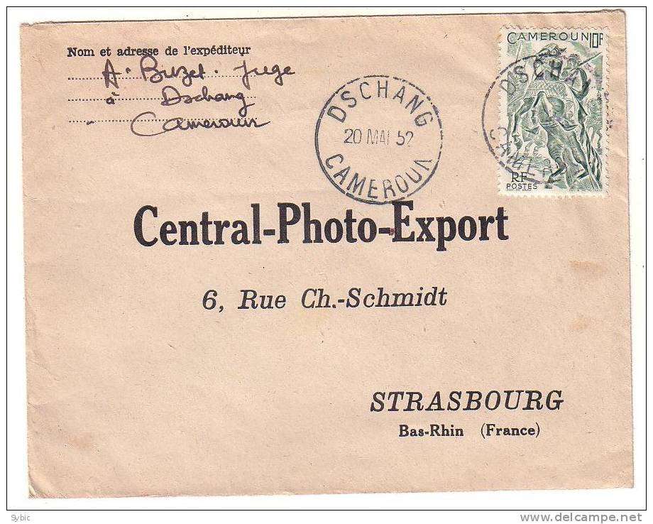 Cameroun - Lettre Dschang  Vers La France (Strasbourg) - 20/05/1952 - Briefe U. Dokumente