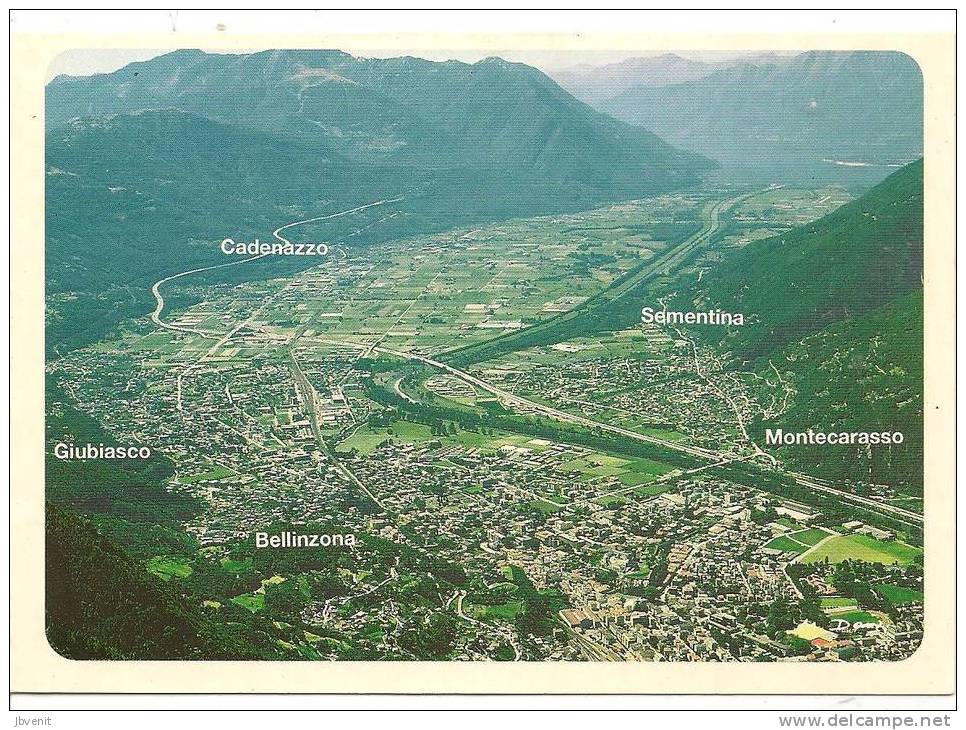 TICINO - Lago Di Lugano - BELLINZONA - GIUBIASCO -CADENAZZA - Giubiasco