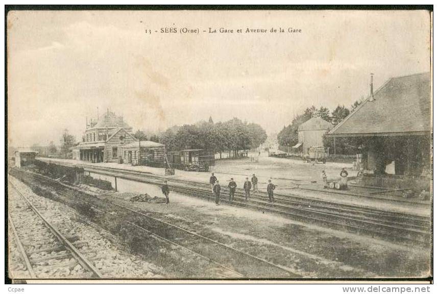 La Gare Et Avenue De La Gare - Sees