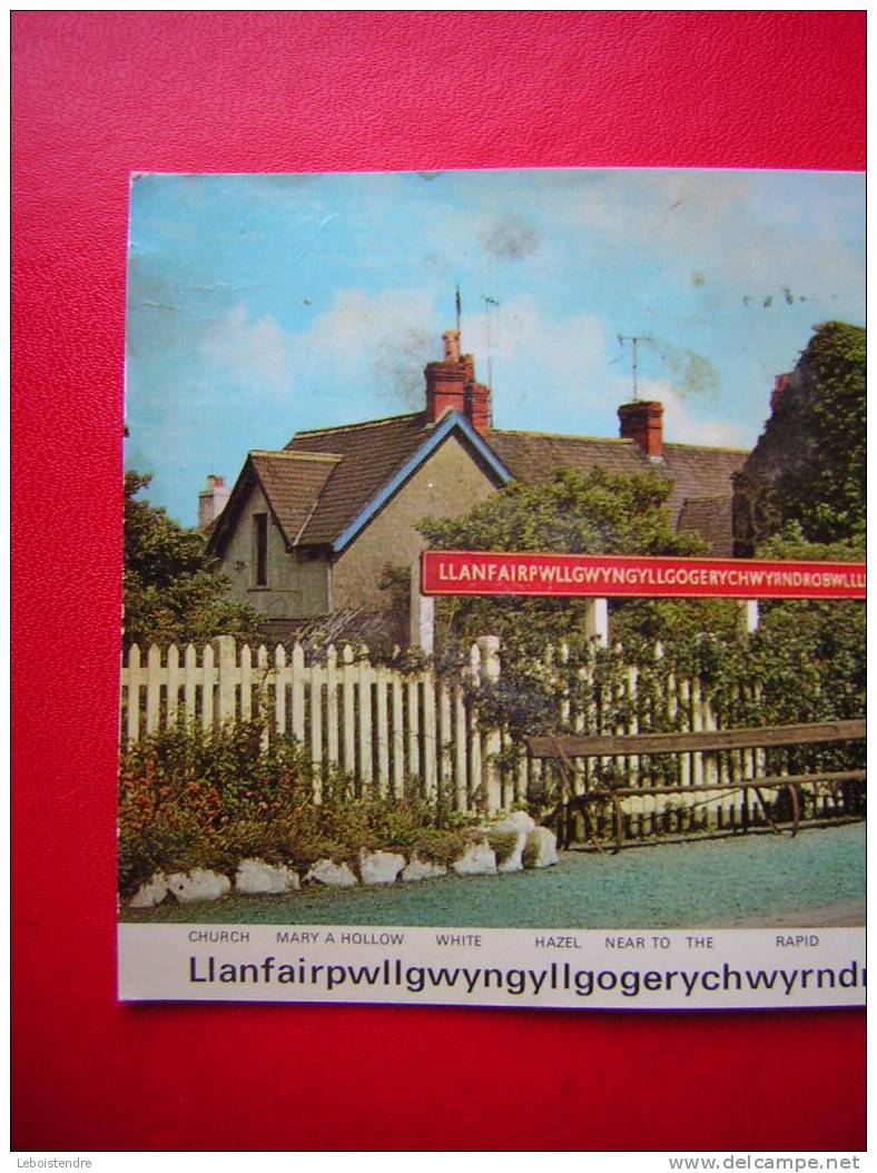 CPM-ROYAUME-UNIS -PAYS DE GALLES-LLANFAIRPWLLGWYNGYLLGOGERYCHWYRNDROBWLL- LLANDYSILIOGOGOGOCH-5 PHOTOS DE LA CARTE - Anglesey