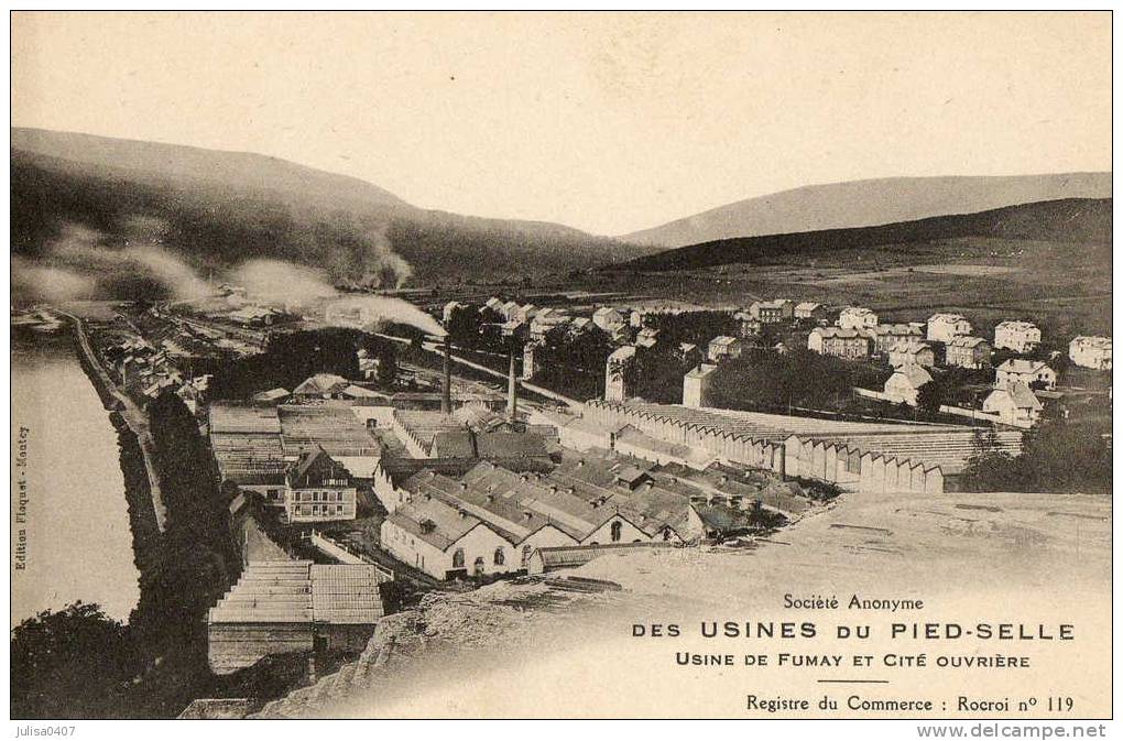 FUMAY (08) Usines Du Pied Selle Usines De Fumay Et Cité Ouvrière - Fumay