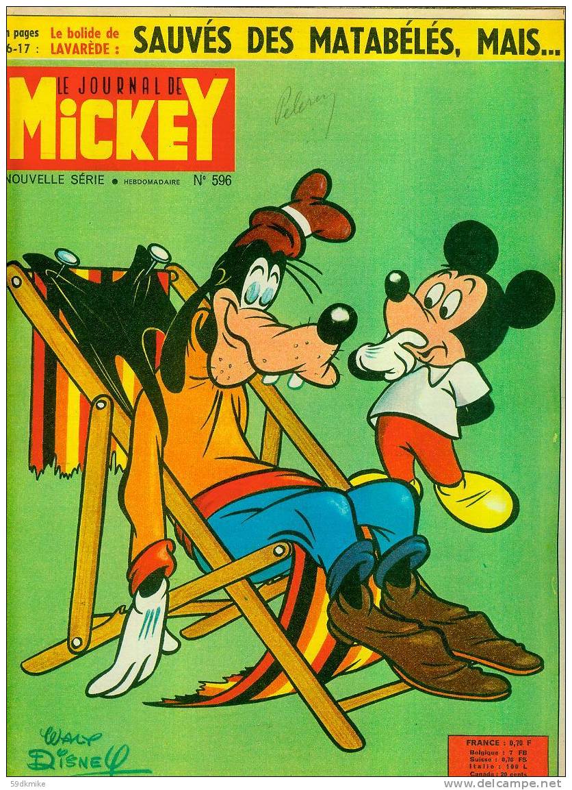 Le Journal De Mickey N°596 - Journal De Mickey