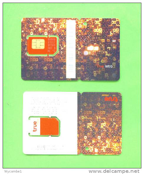 THAILAND - Mint/Unused SIM FRame Phonecard With Chip/True Retro - Thaïland