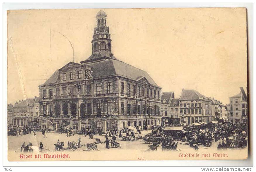 12562  - Groet Uit Maastricht - Stadthuis Met Markt - Maastricht