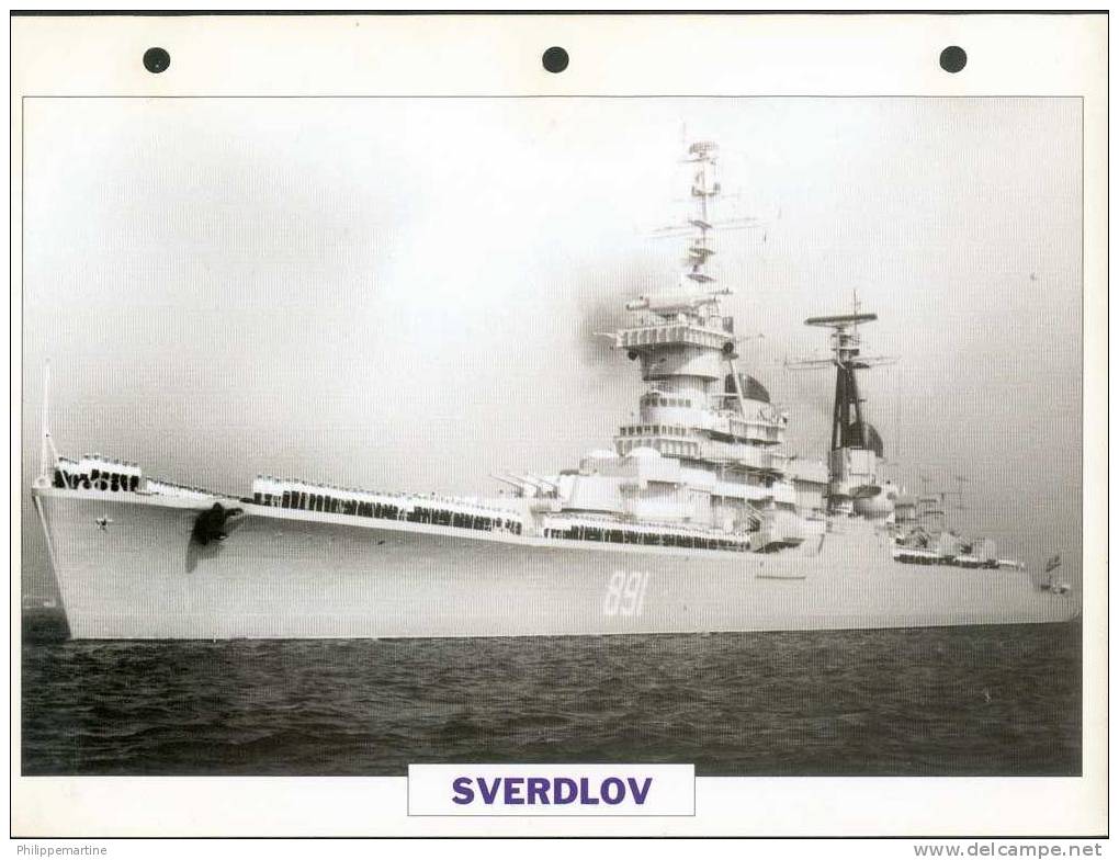 URSS 1950 : Croiseur SVERDLOV - Bateaux