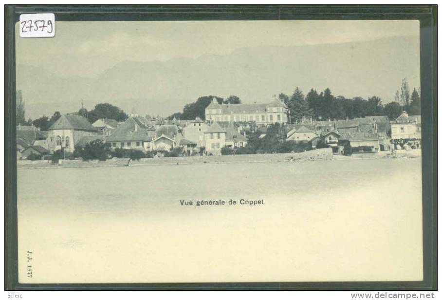 DISTRICT DE NYON ///  COPPET  - TB - Coppet