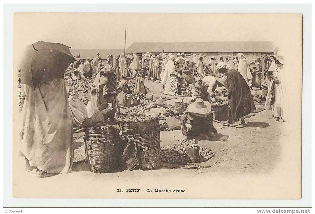 22. Sétif - Le Marché Arabe. - Métiers