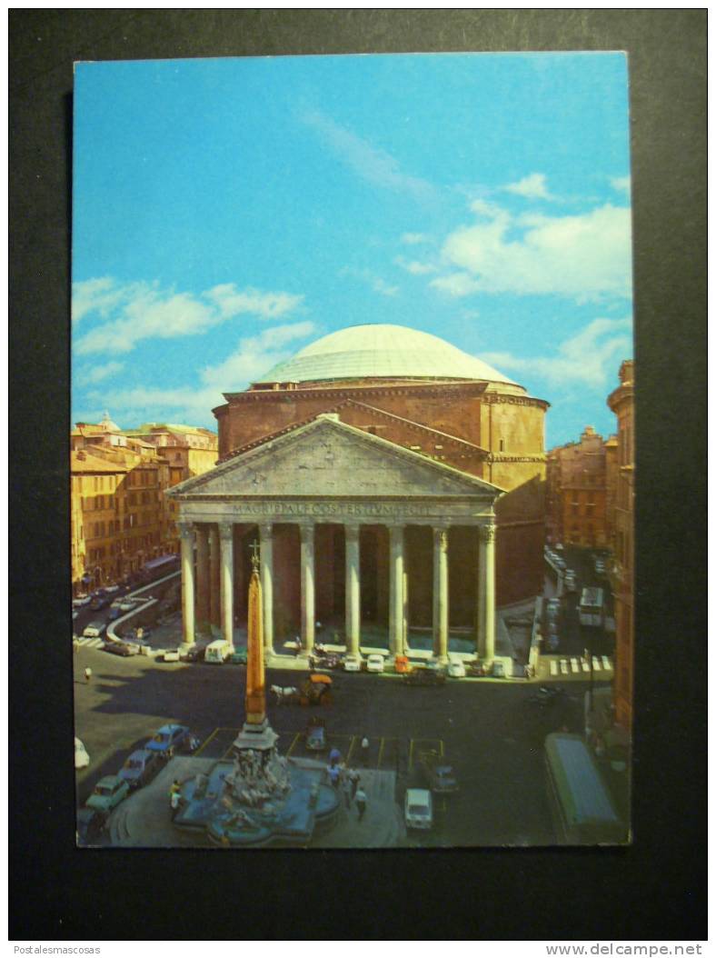 936 ITALIA ITALY LAZIO ROMA ROME IL PANTEON LE PANTHEON THE PANTHEON EL PANTEON AÑOS 60/70 - TENGO MAS POSTALES - Panteón