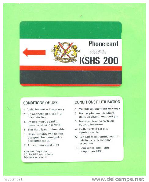 KENYA - Autelca Magnetic Phonecard/200 Units - Kenia