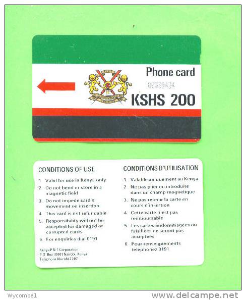 KENYA - Autelca Magnetic Phonecard/200 Units - Kenya