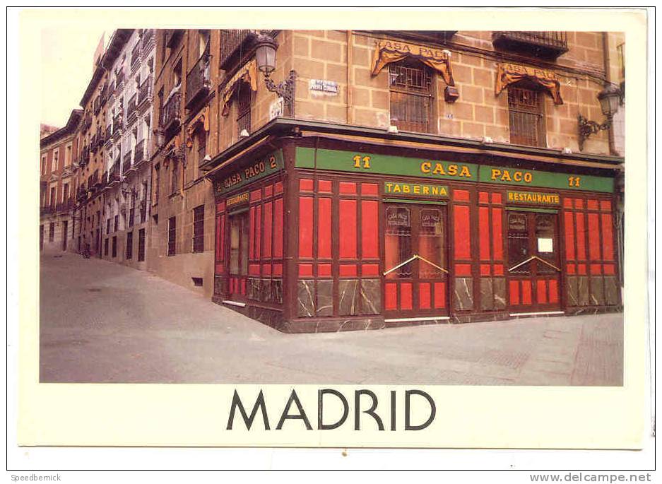 15899 La Casa Paco Plaza Puerta Cerrada . 799 Madrid éditiones 07 1991 - Restaurantes