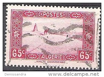 Algérie 1936 Michel 116 O Cote (2005) 0.40 Euro Halte Saharienne Cachet Rond - Oblitérés