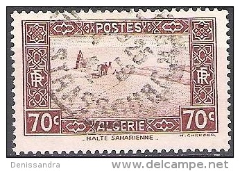 Algérie 1938 Michel 141 O Cote (2005) 0.40 Euro Halte Saharienne Cachet Rond - Oblitérés