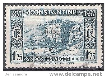 Algérie 1937 Michel 136 O Cote (2005) 0.80 Euro Constantine Gorges Du Rhumel Cachet Rond - Oblitérés