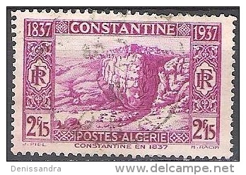 Algérie 1937 Michel 137 O Cote (2005) 0.80 Euro Constantine Gorges Du Rhumel Cachet Rond - Oblitérés