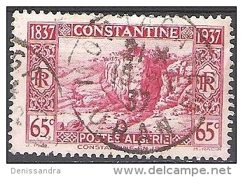 Algérie 1937 Michel 134 O Cote (2005) 0.80 Euro Constantine Gorges Du Rhumel Cachet Rond - Oblitérés