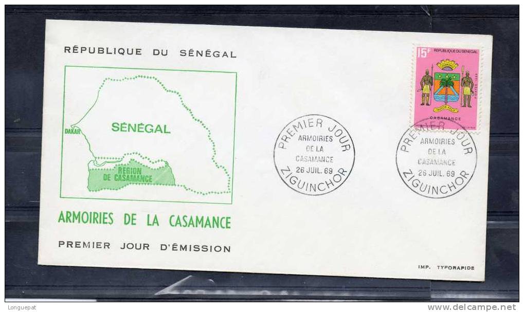 SENEGAL :  Armoiries De La Casamence - Briefe U. Dokumente