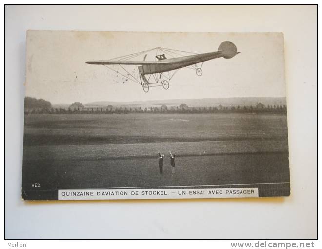 Quinzaine D'Aviation De Stockel - Un Essai Avec Passanger  - CPA  Postally Used In  1956   VF   D63018 - Woluwe-St-Pierre - St-Pieters-Woluwe