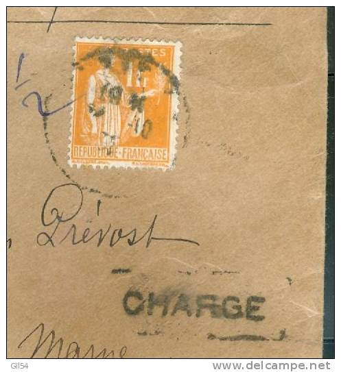 Lettre Chargée , Valeur Declaré 1000 Fr En 1935 , Yvert N°286 X 2 , + 189 , Aa6901 - Storia Postale