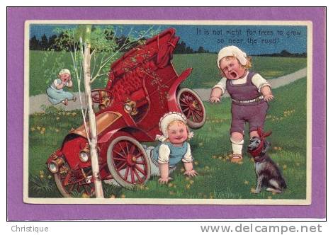 P.F.B. Series 7318 Children With Vehicles.  1910s - Other & Unclassified