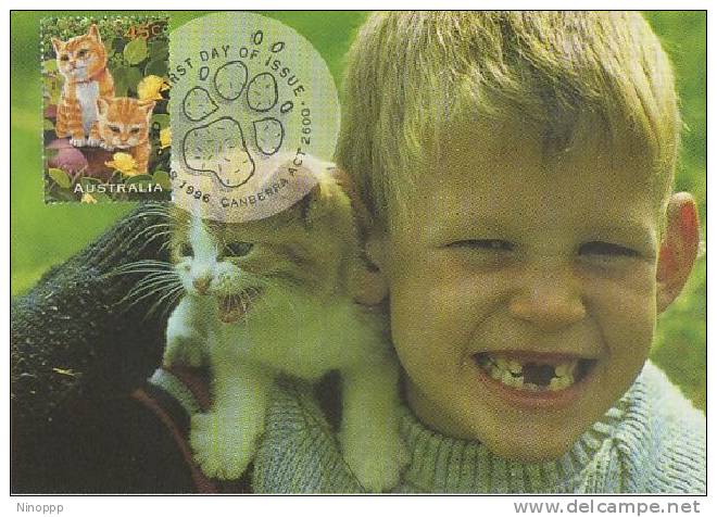 Australia-1996 Pets-Cat  Maximum Card - Domestic Cats