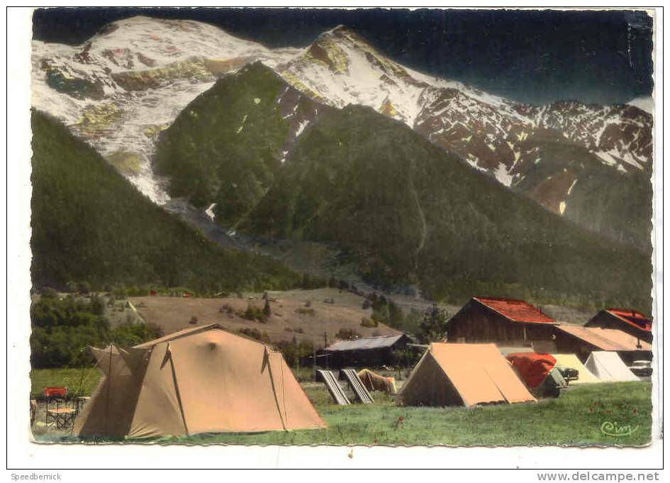 15854 LES BOSSONS Le Campingau Pied Du Mont Blanc . 8284 Cim .   2 Cv (en Petit ) Colorisée - Autres & Non Classés
