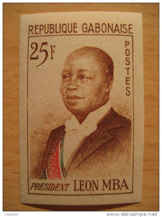 President Leon Mba 2 Items French Colony Area Francia Prueba Proof Eppreuve Gabon Gabonaise - Gabon