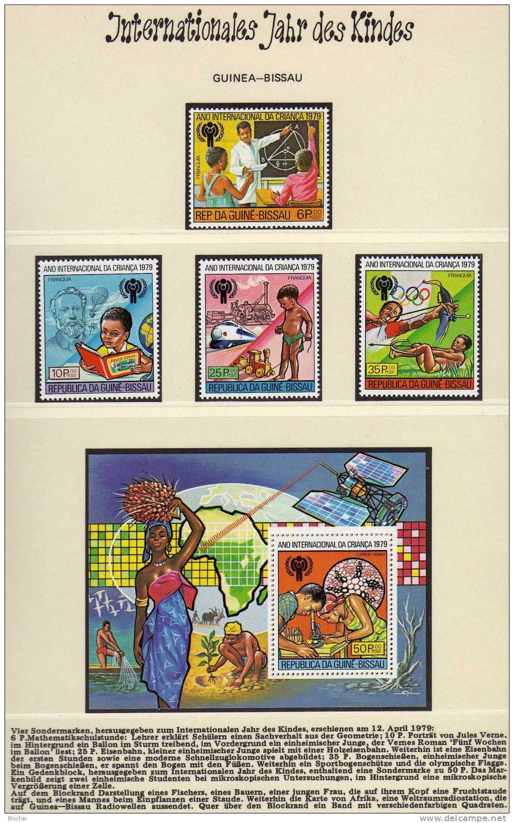 Jahr Des Kindes Schule Und Sport Guinea-Bissau 529/2+ Block 147 ** 11€ - Guinea-Bissau