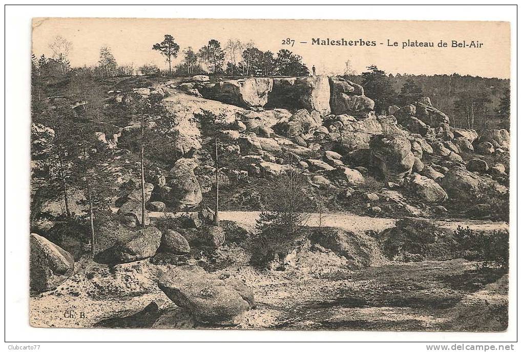 Malesherbes (45) : Le Plateau De Bel-Air En 1929 (animée). - Malesherbes