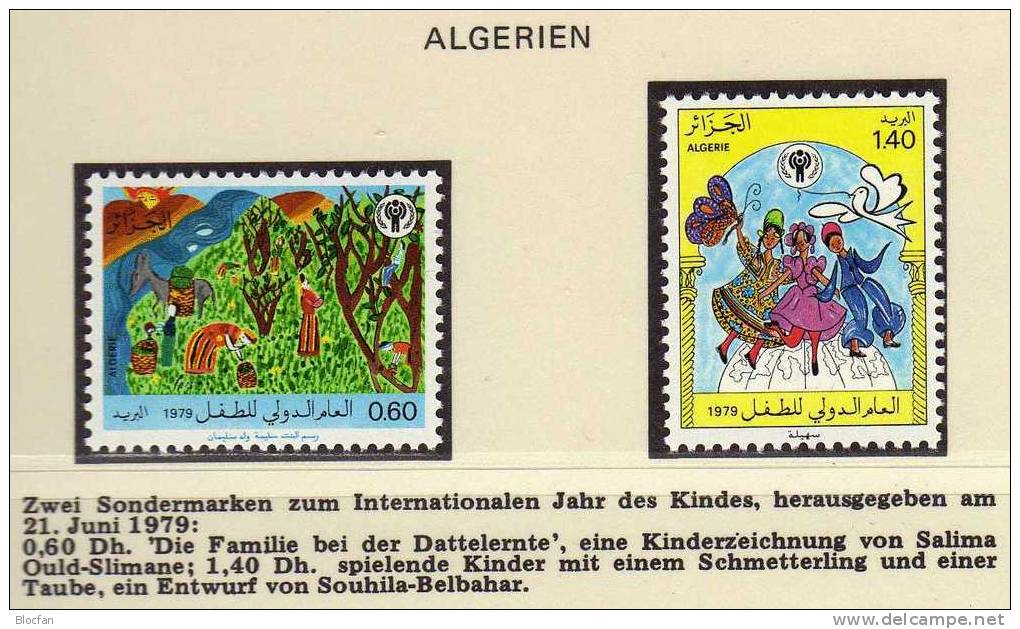Jahr Des Kindes Erntehelfer Algerien 742/3, Kiribati 342/5 ** 4€ - Kiribati (1979-...)