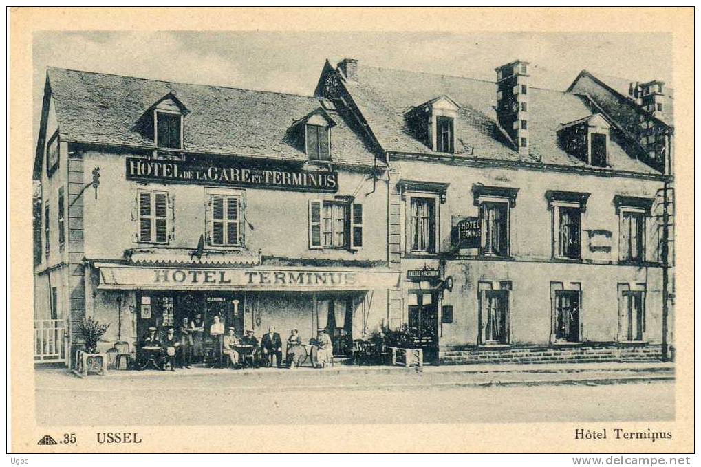 CPA - 19 - USSEL - Hôtel Terminus - 498 - Ussel