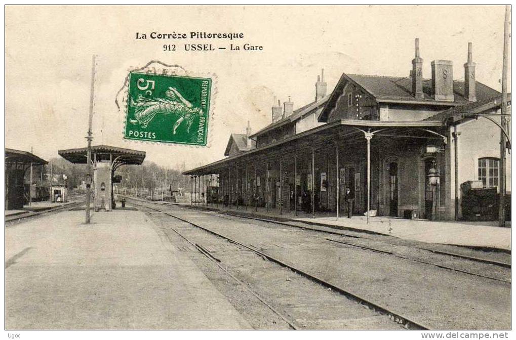CPA - 19 - USSEL - La Gare - 504 - Ussel