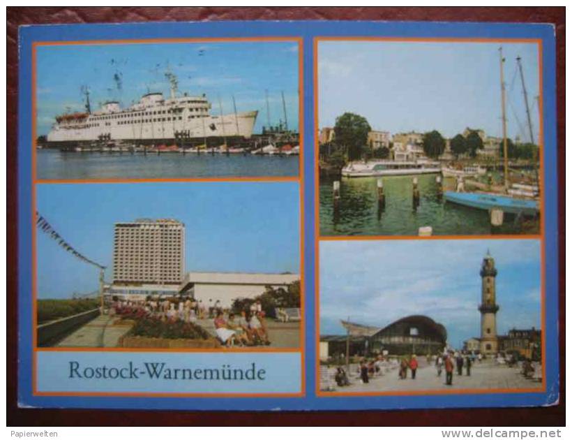 Rostock Warnemünde - Mehrbildkarte - Rostock