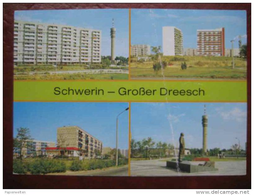 Schwerin - Mehrbildkarte Großer Dreesch - Schwerin