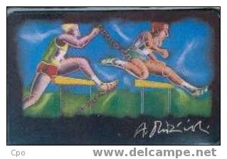 # GERMANY P24C_91 Olympic Athletic 12 Gem 12.91 -sport- Tres Bon Etat - P & PD-Series: Schalterkarten Der Dt. Telekom