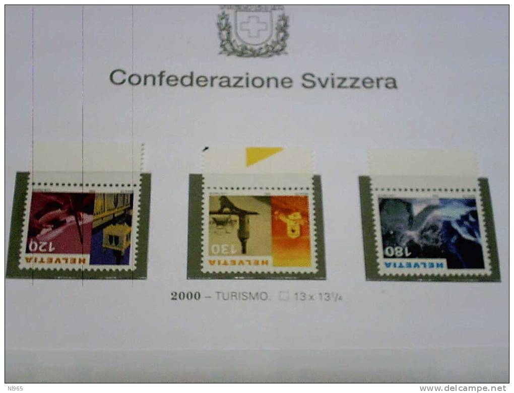 SVIZZERA ( SUISSE - SWITZERLAND ) ANNO 2000 TURISMO ** MNH - Unused Stamps