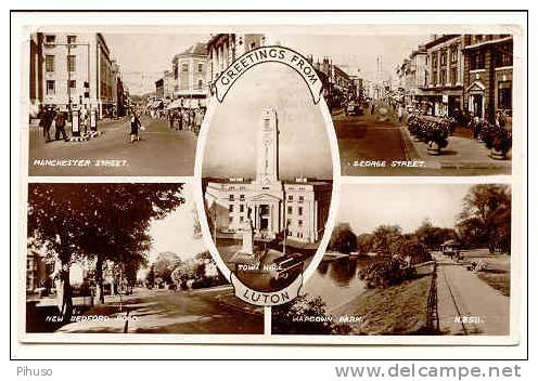 UK44  LUTON : 5 Picture Postcard- Greetings From - Other & Unclassified