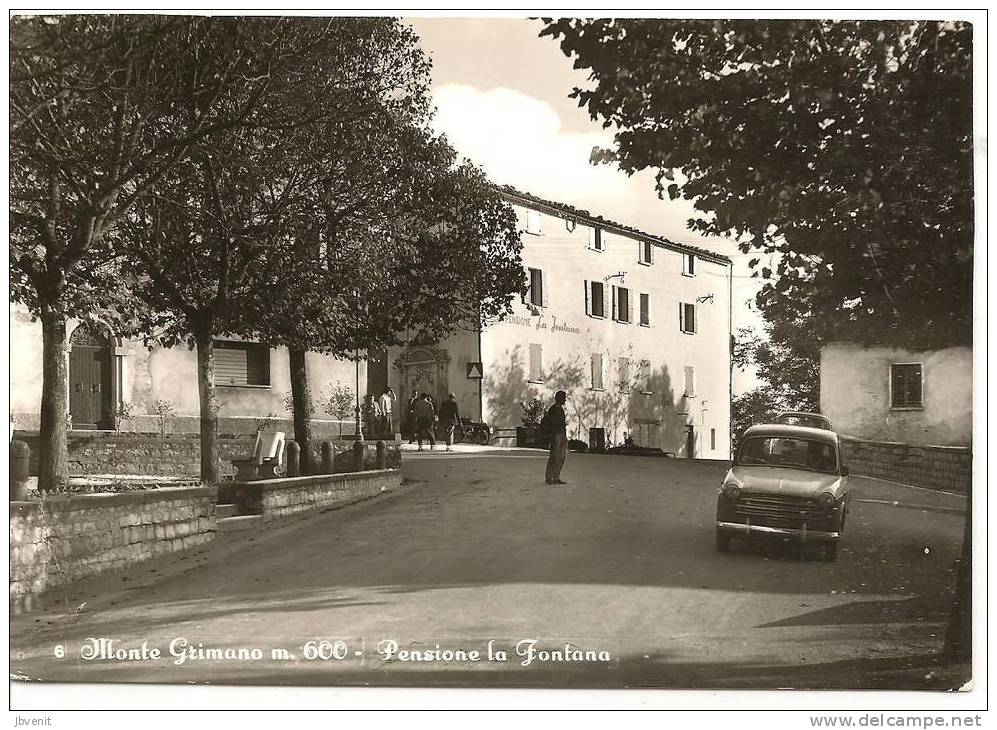 Monte Grimano (PESARO) - Pensione La Fontana (auto D'epoca FIAT) - Urbino