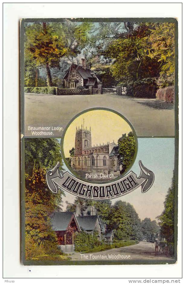 UK77 : LOUGHBOROUGH : 3-picture Postcard - Other & Unclassified